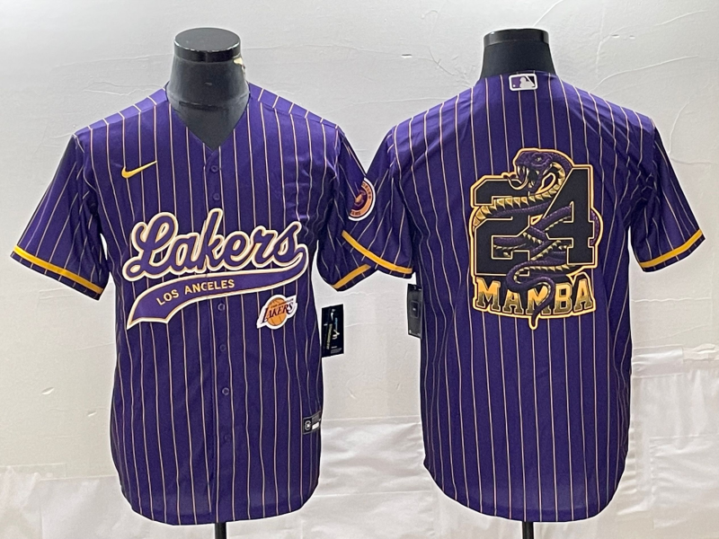 Men Los Angeles Lakers #24 Bryant purple 2024 NBA Jersey2024112003->los angeles lakers->NBA Jersey